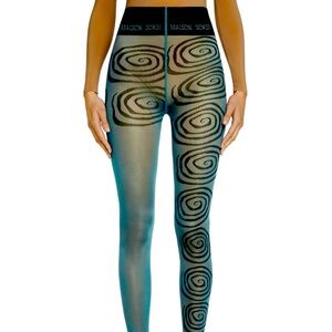 Maison Soksi Tights Wormhole - Teal Tights
